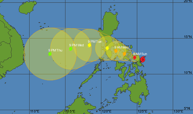 Silný tajfun Hagupit