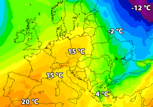 Teplota v Evropě