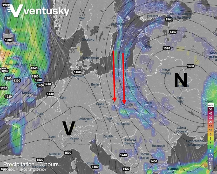 Rozložení tlakových tvarů