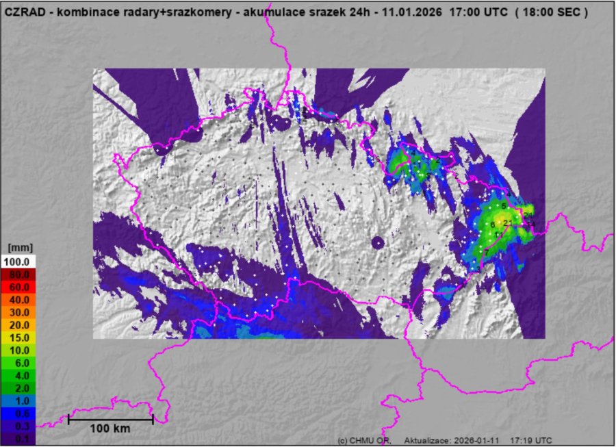 24hodinová suma srážek