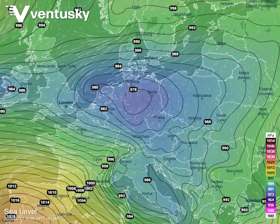 tlaková níže Nils