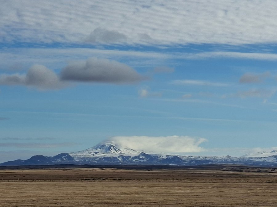 Vlajkový oblak u Hekly