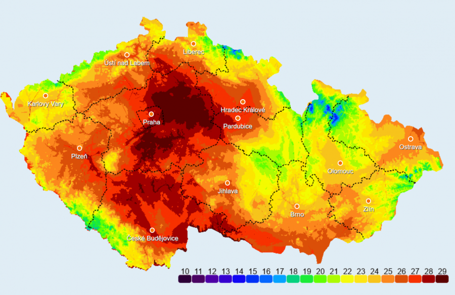 Dnes Bylo T m Tropick ch 30 C Teploty P ekonaly Dlouholet Rekordy 