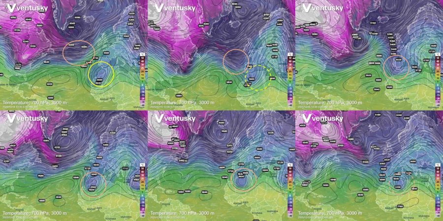 schéma vývoje chladného vzduchu 2