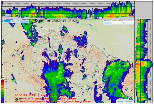 Radar ukázka