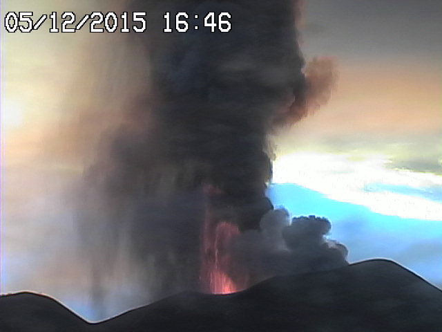 Etna - satelitní snímek