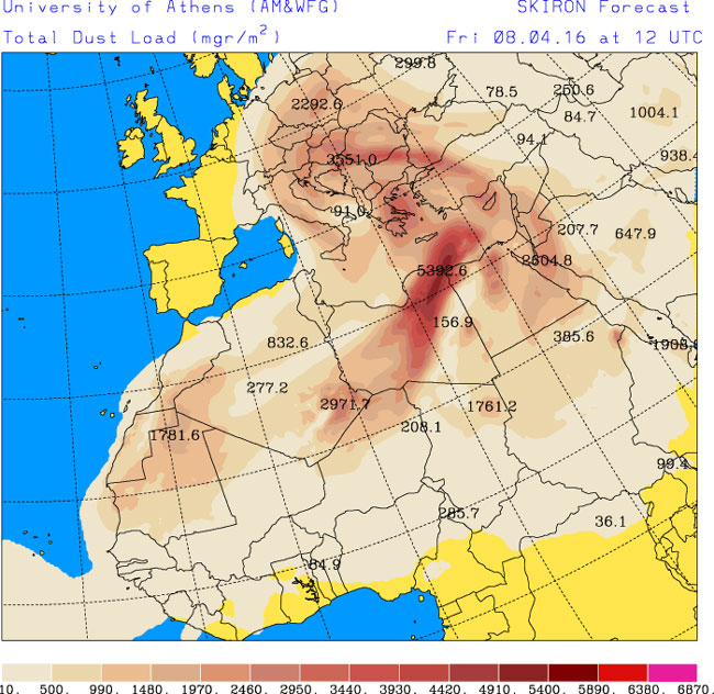 Množství prachu ve vzduchu