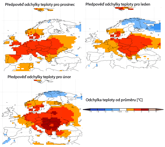 Jaká bude zima - teploty