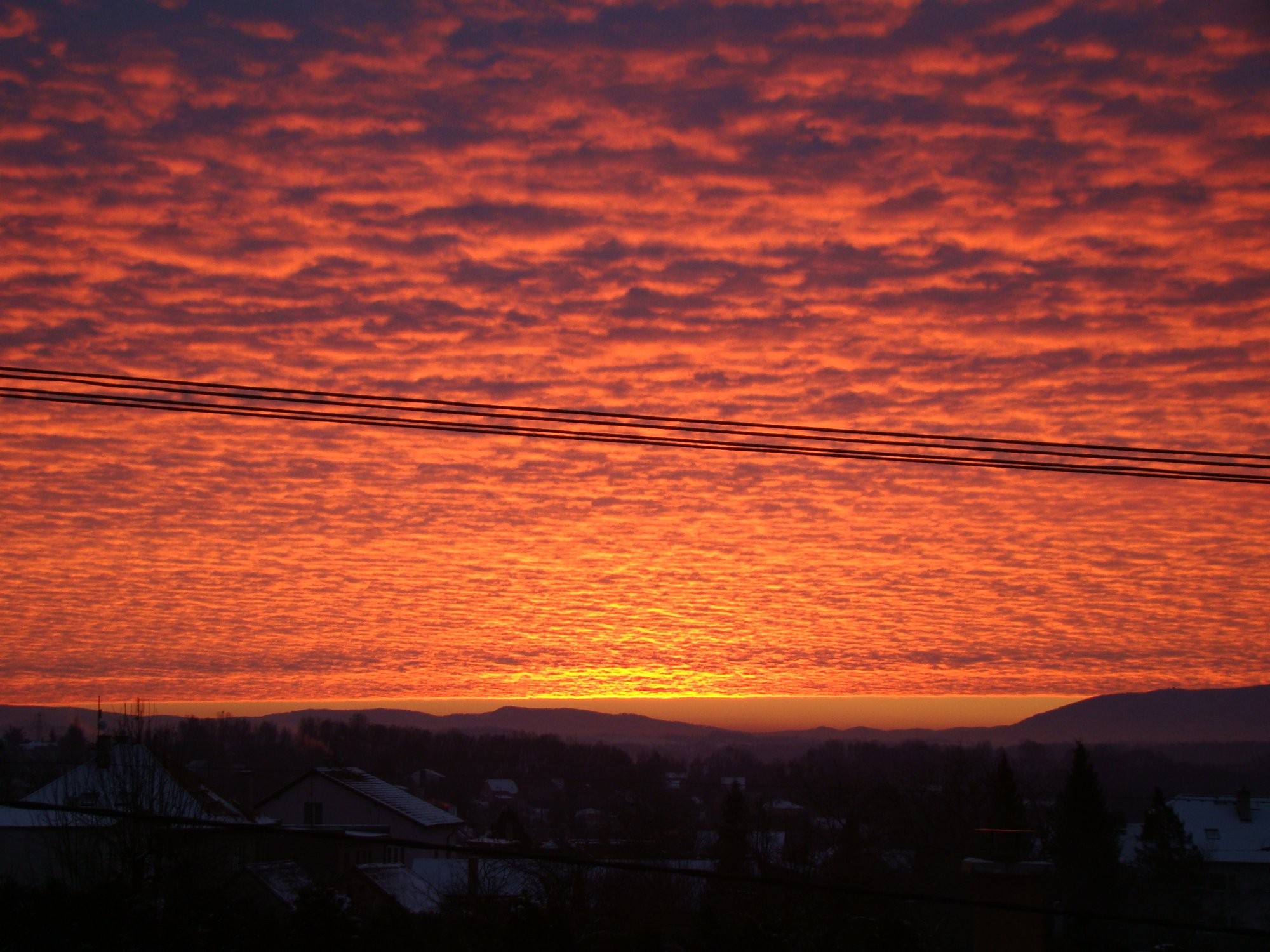 Východ slunce nad Javorovým