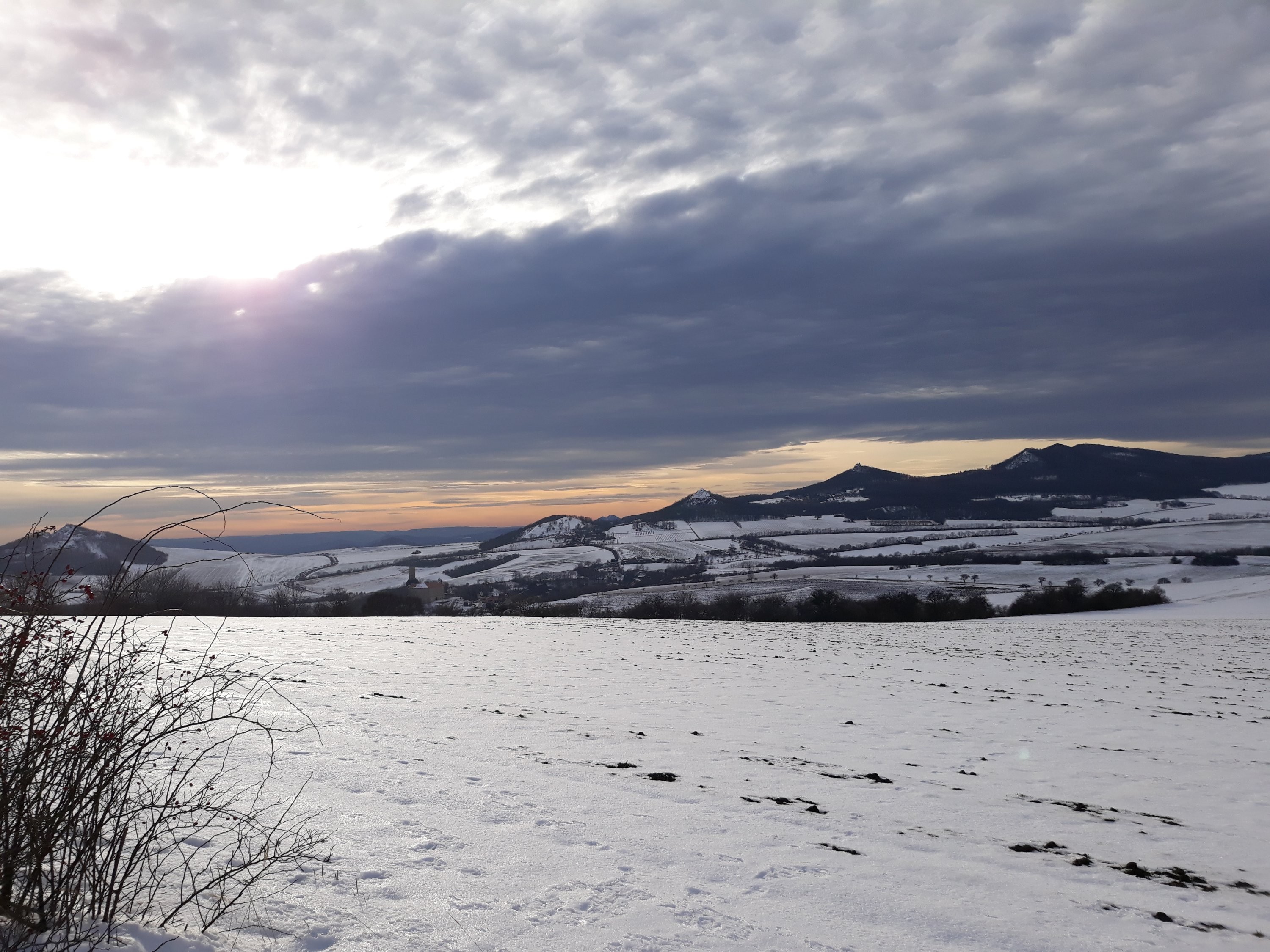 Zima v Českém středohoří