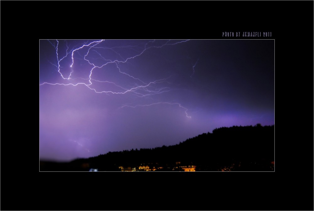 Blesky nad Karlovými Vary