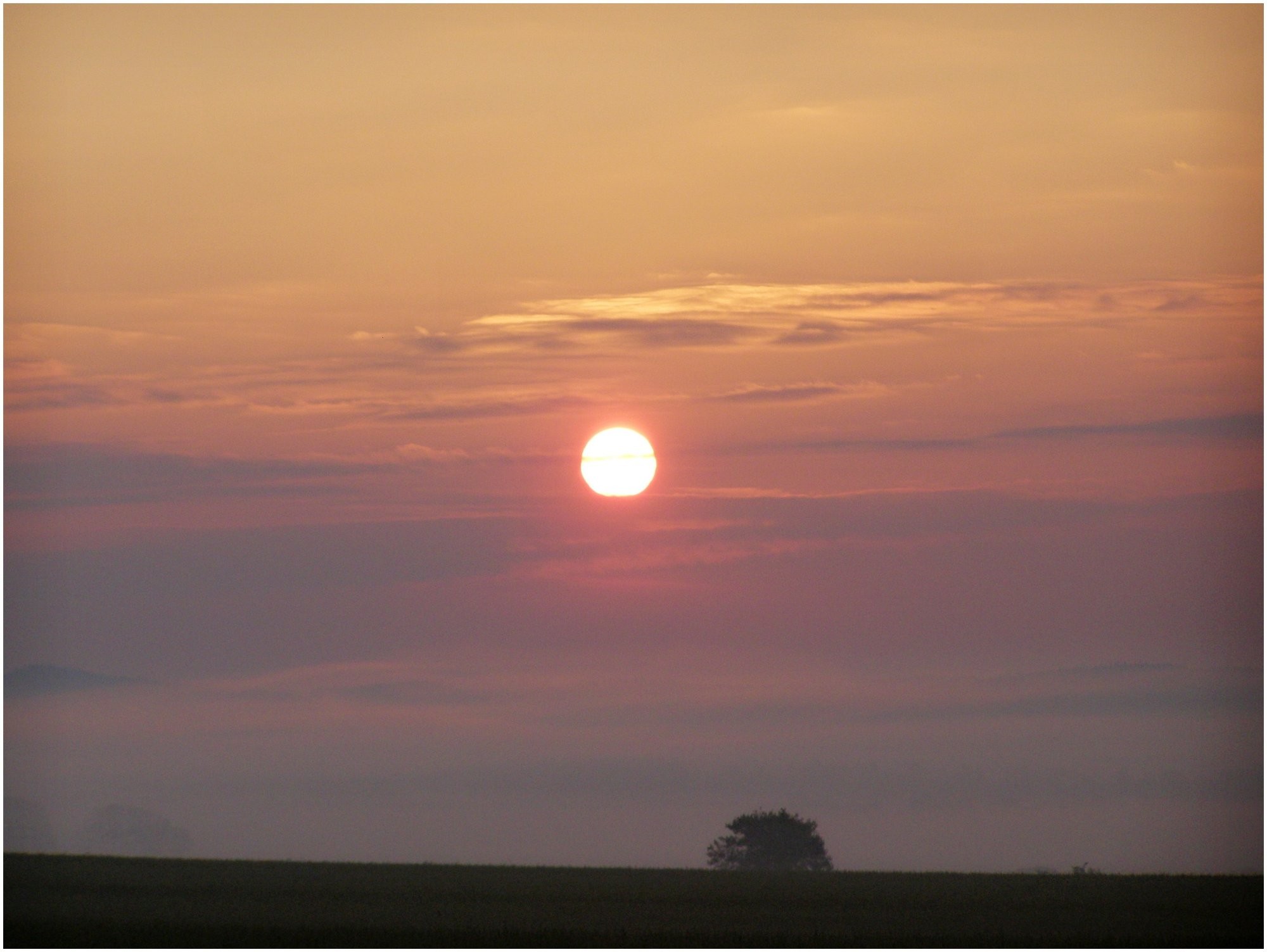 Východ slunce nad Bruntálem