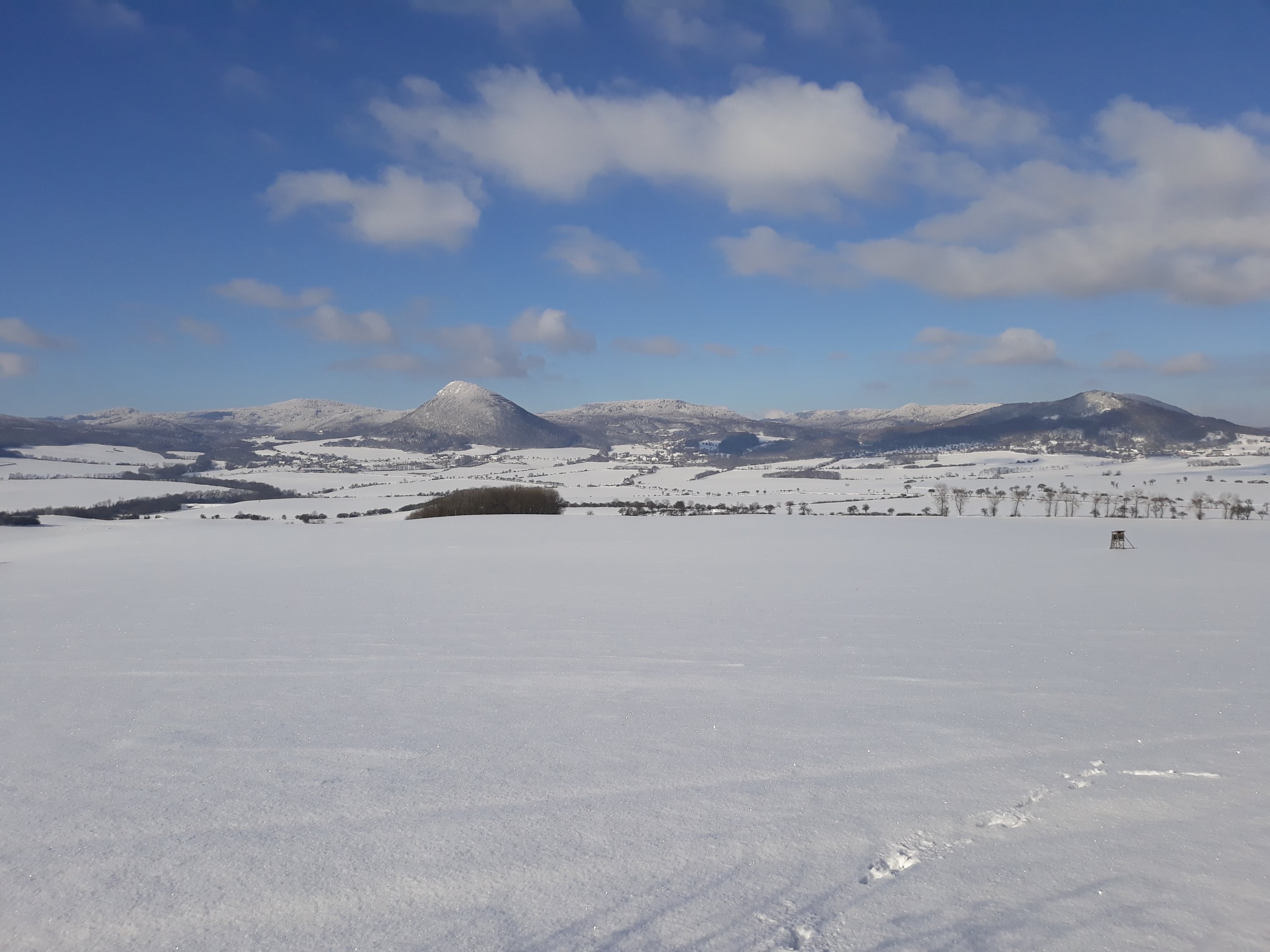 Zima České středohoří