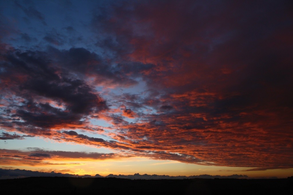 Míšov - podvečerní obloha