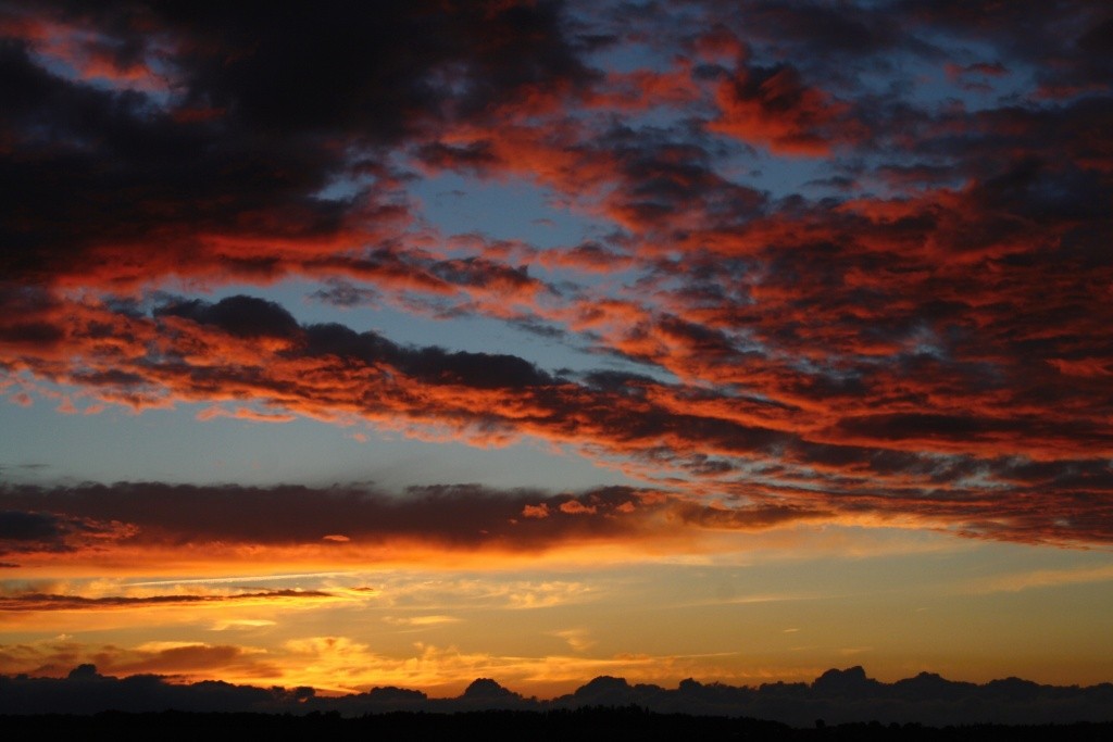 Míšov - podvečerní obloha