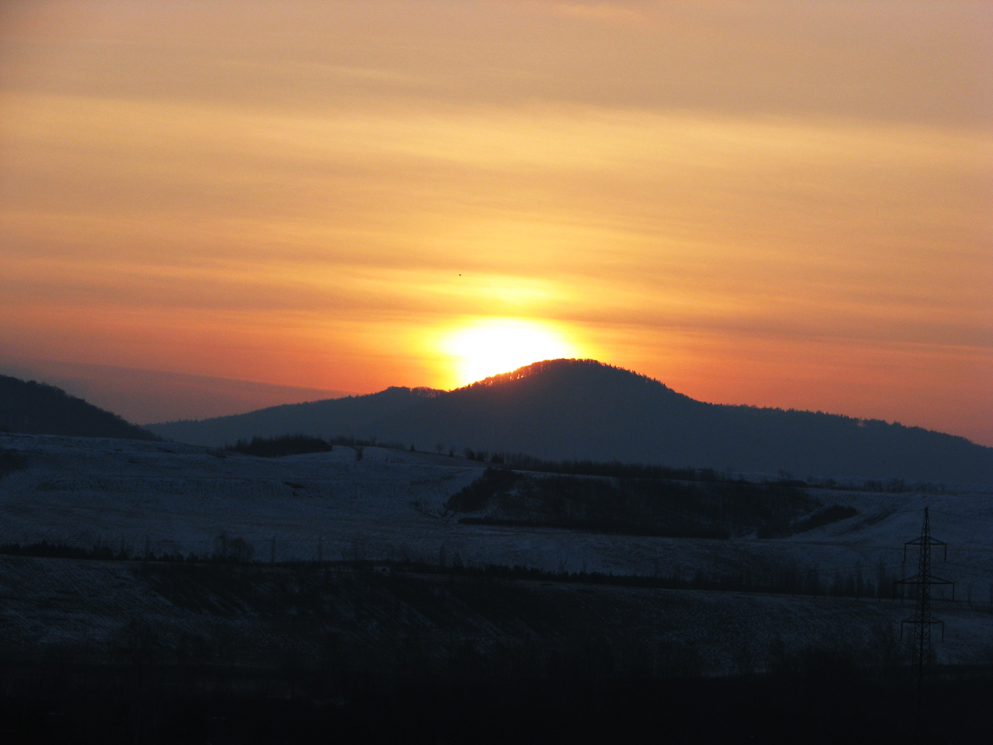 Březnový východ slunce