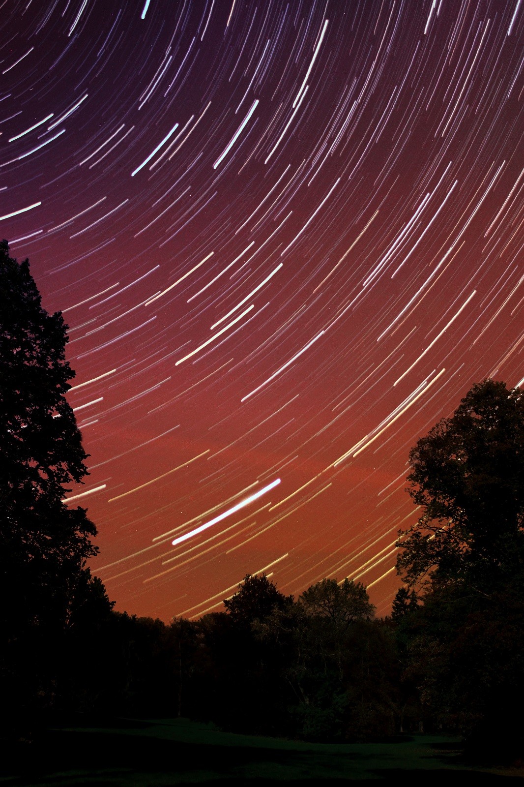 Star trails in one hour