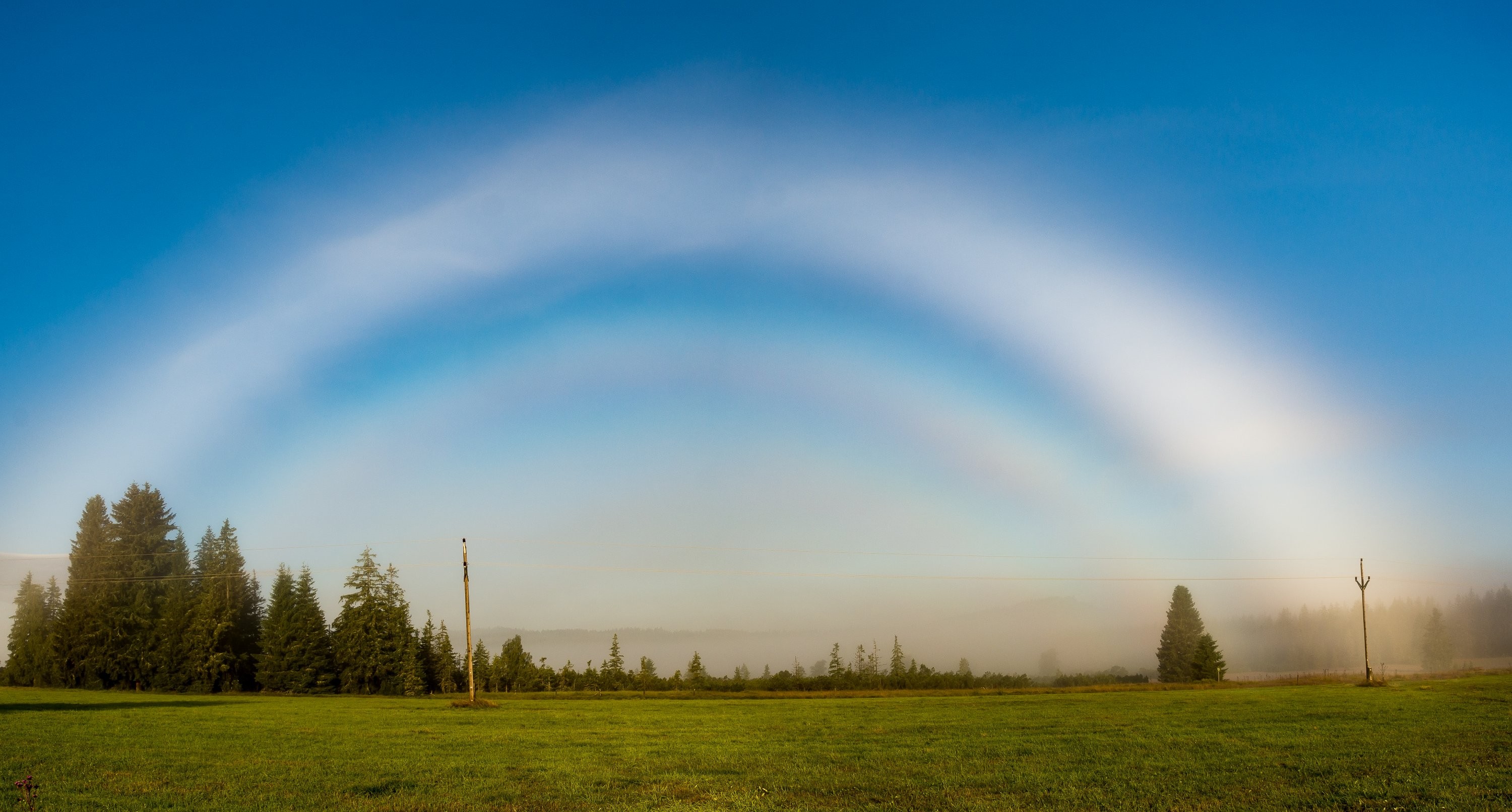 Mlžná duha u Horské Kvildy
