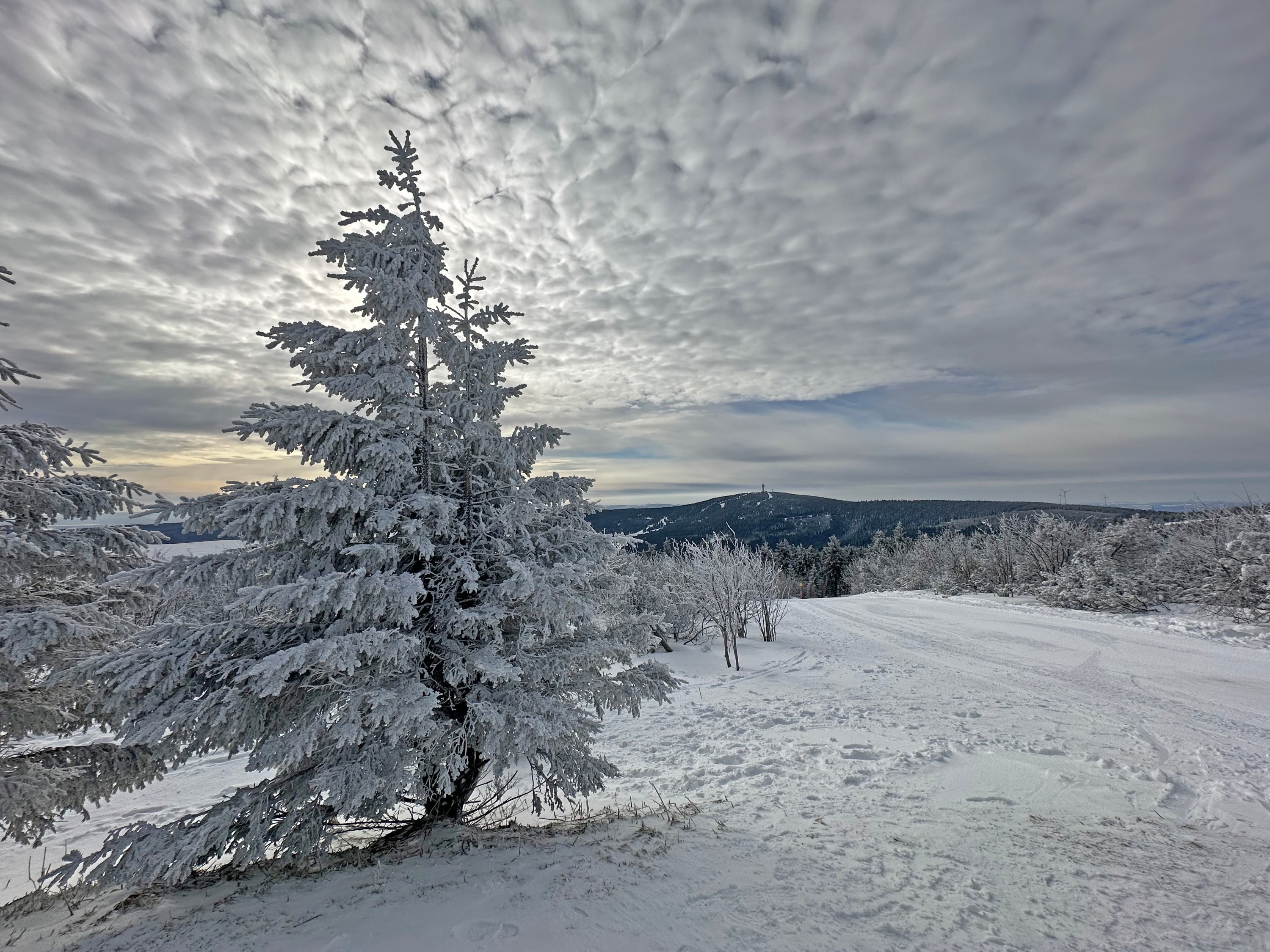 Fichtelberg - výhled na Klínovec