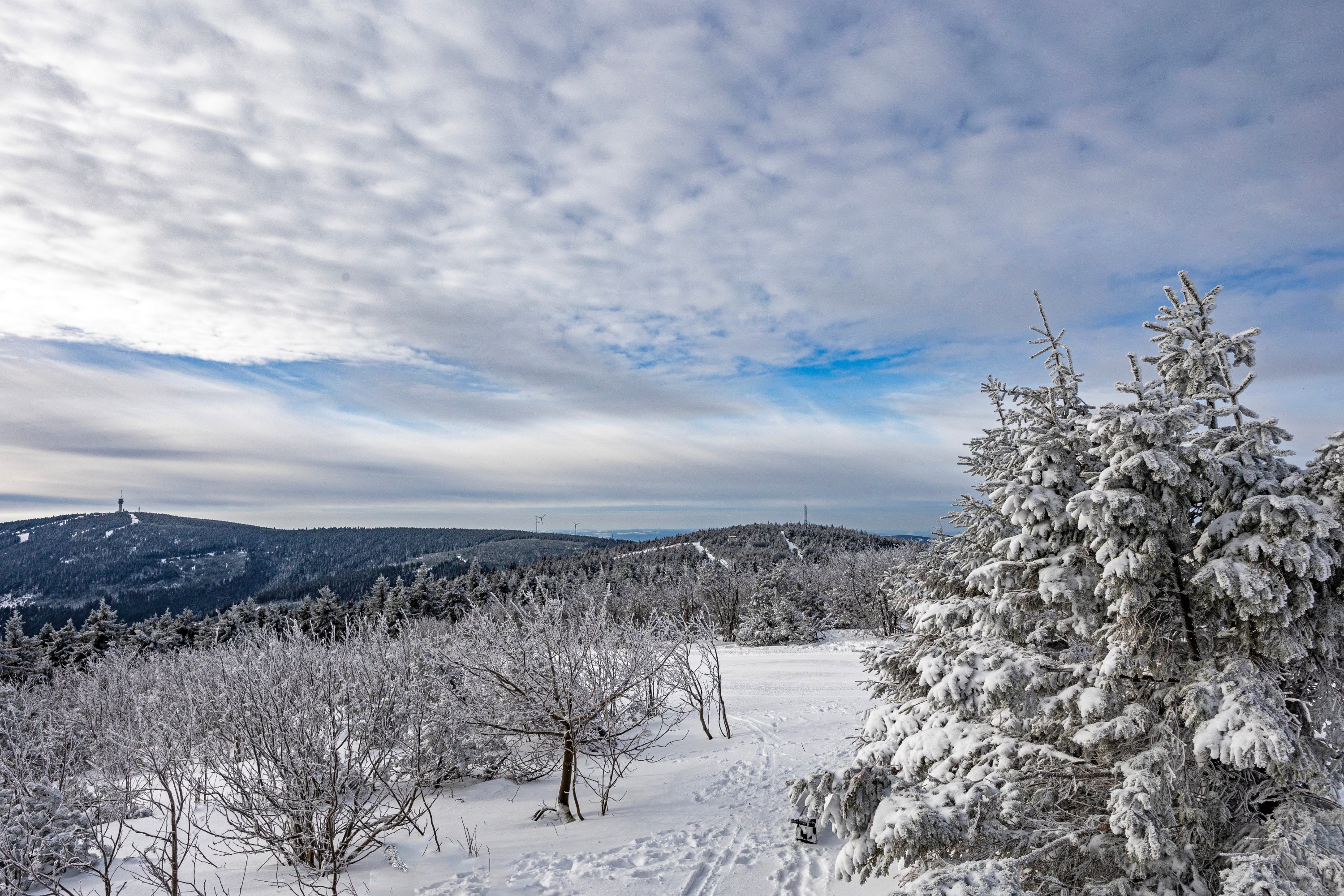 Fichtelberg - výhled na Klínovec