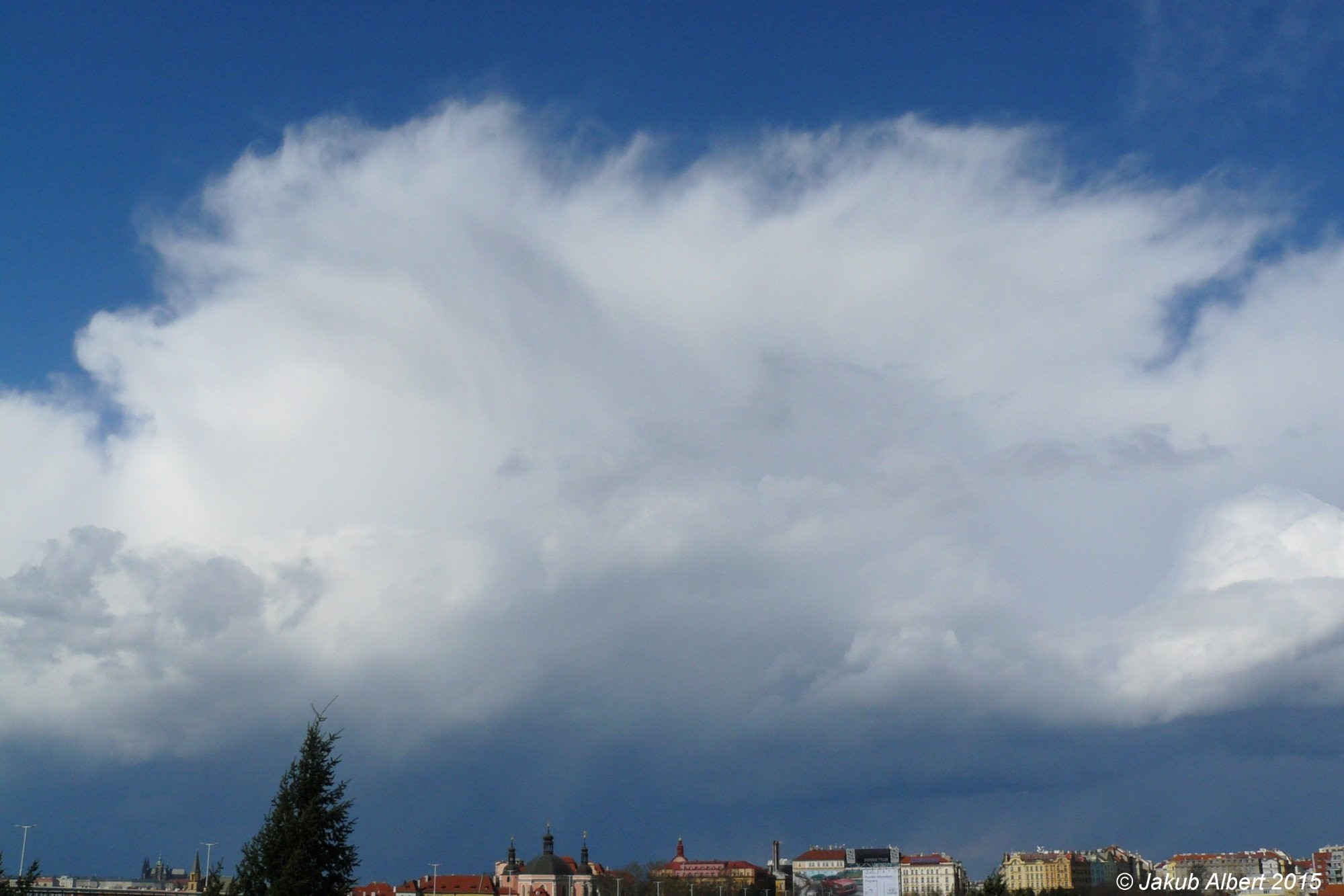 Pohled na přeháňku