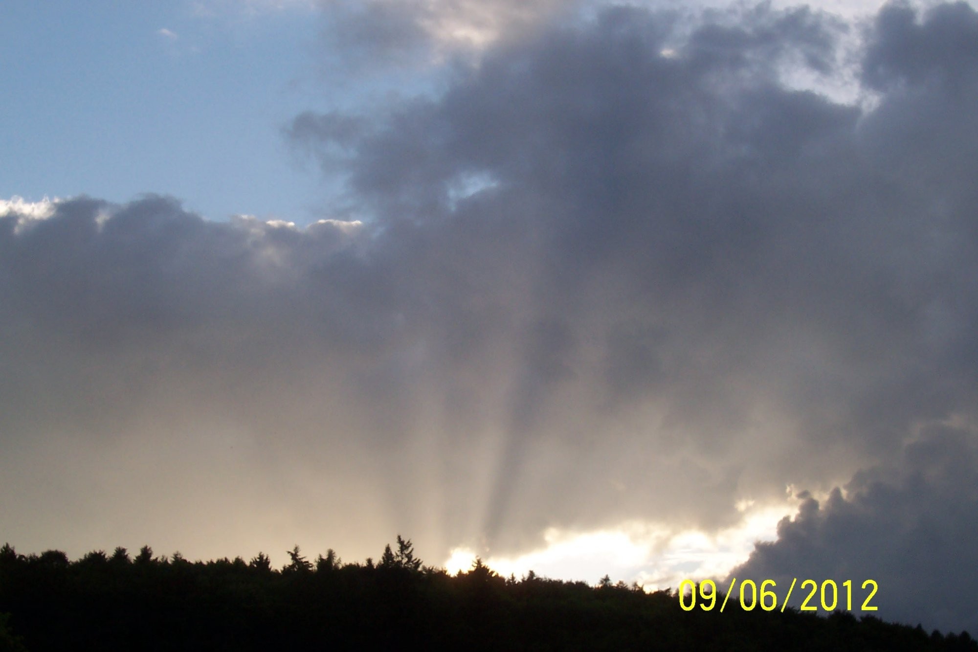 Západ slunce nad Jablonnou