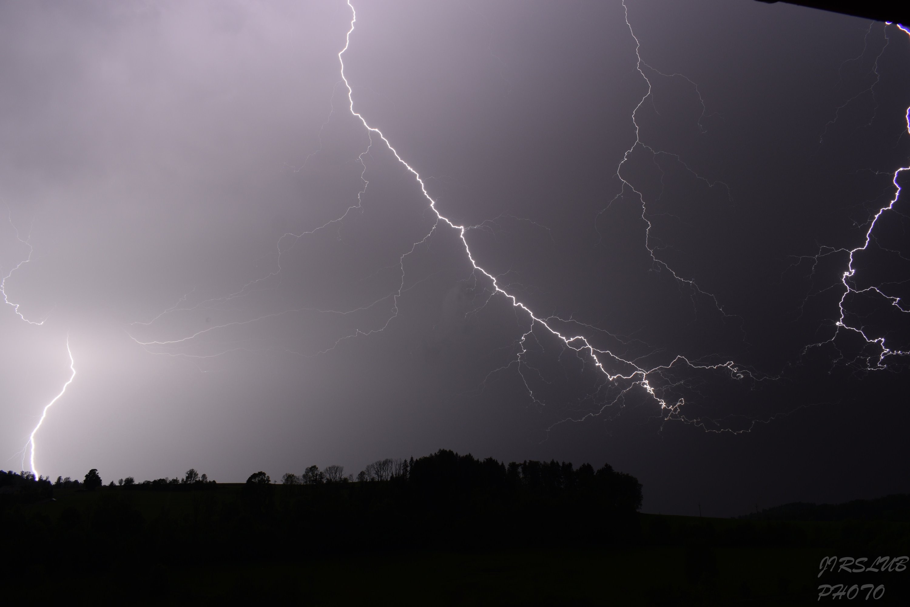 Noční bouřka na Semilsku