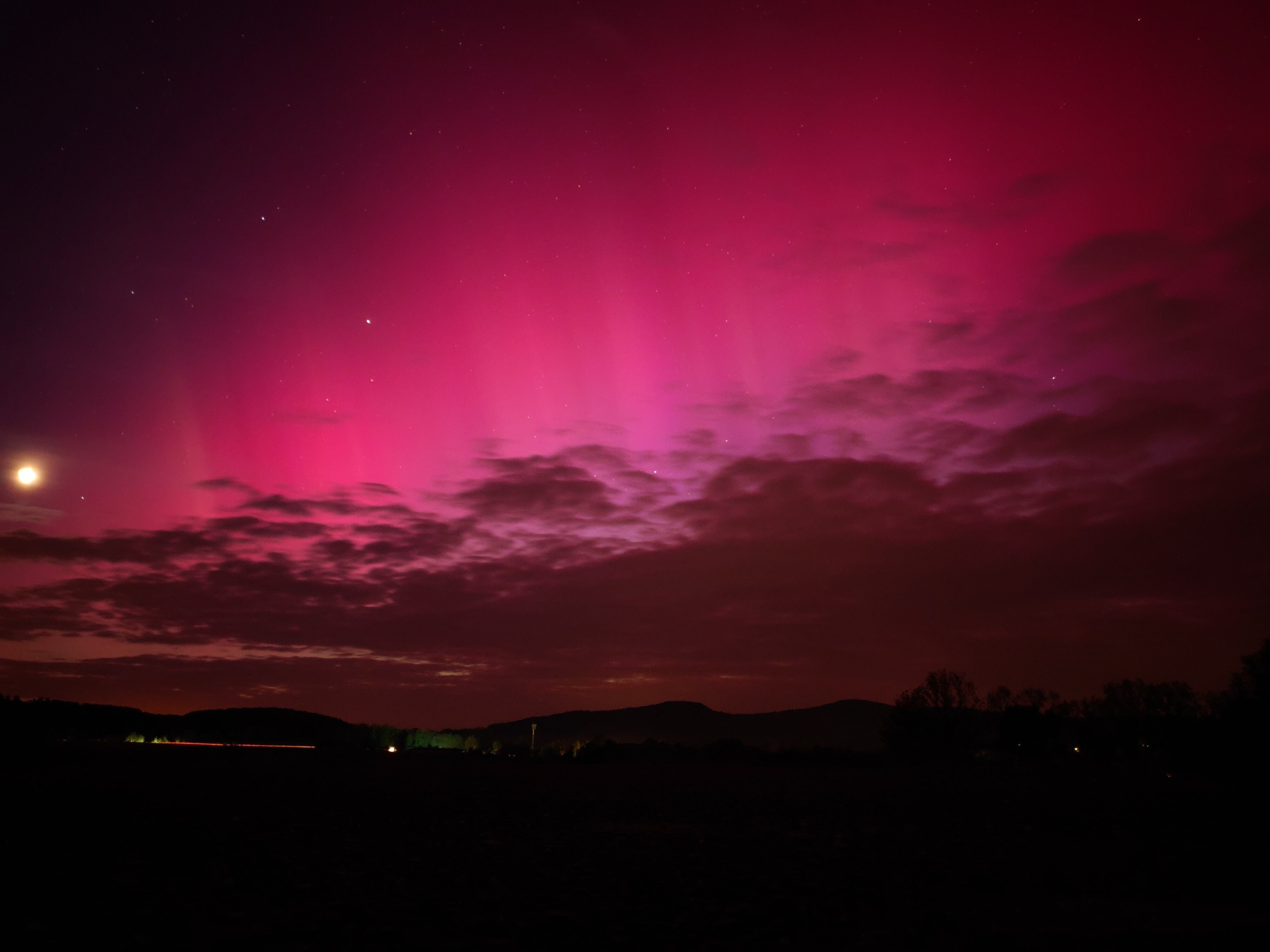 Silná Polární zaře v Horní Libchavě