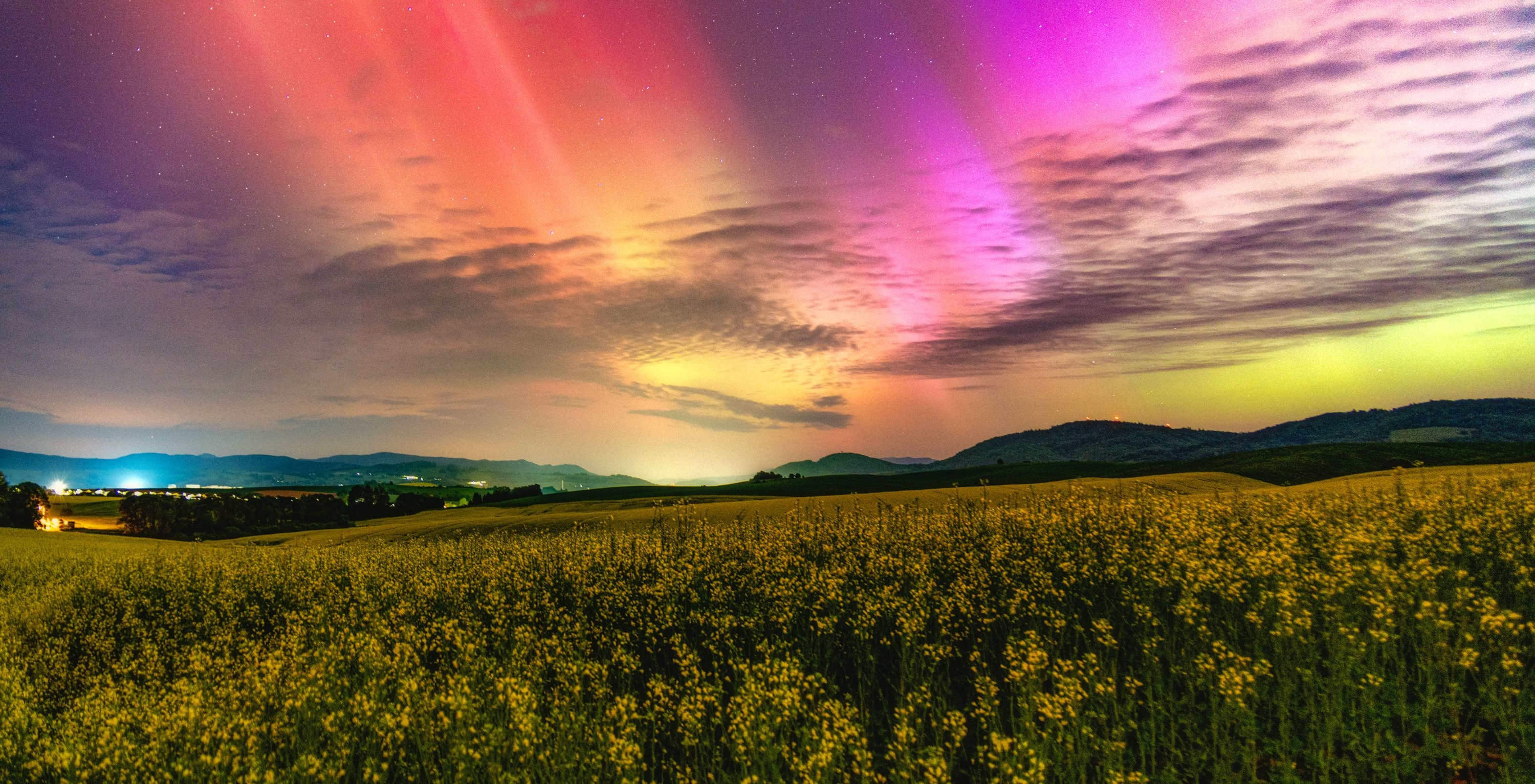 Aurora borealis v okolí Brezna #2