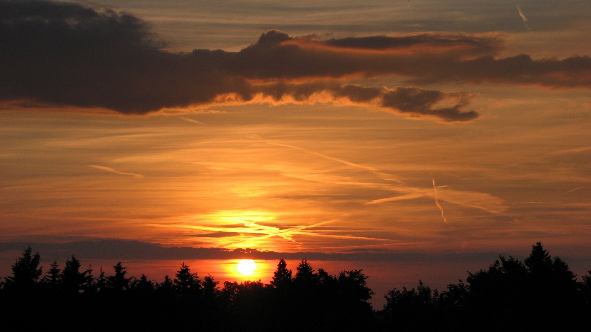 Západ slunce na Vysočině