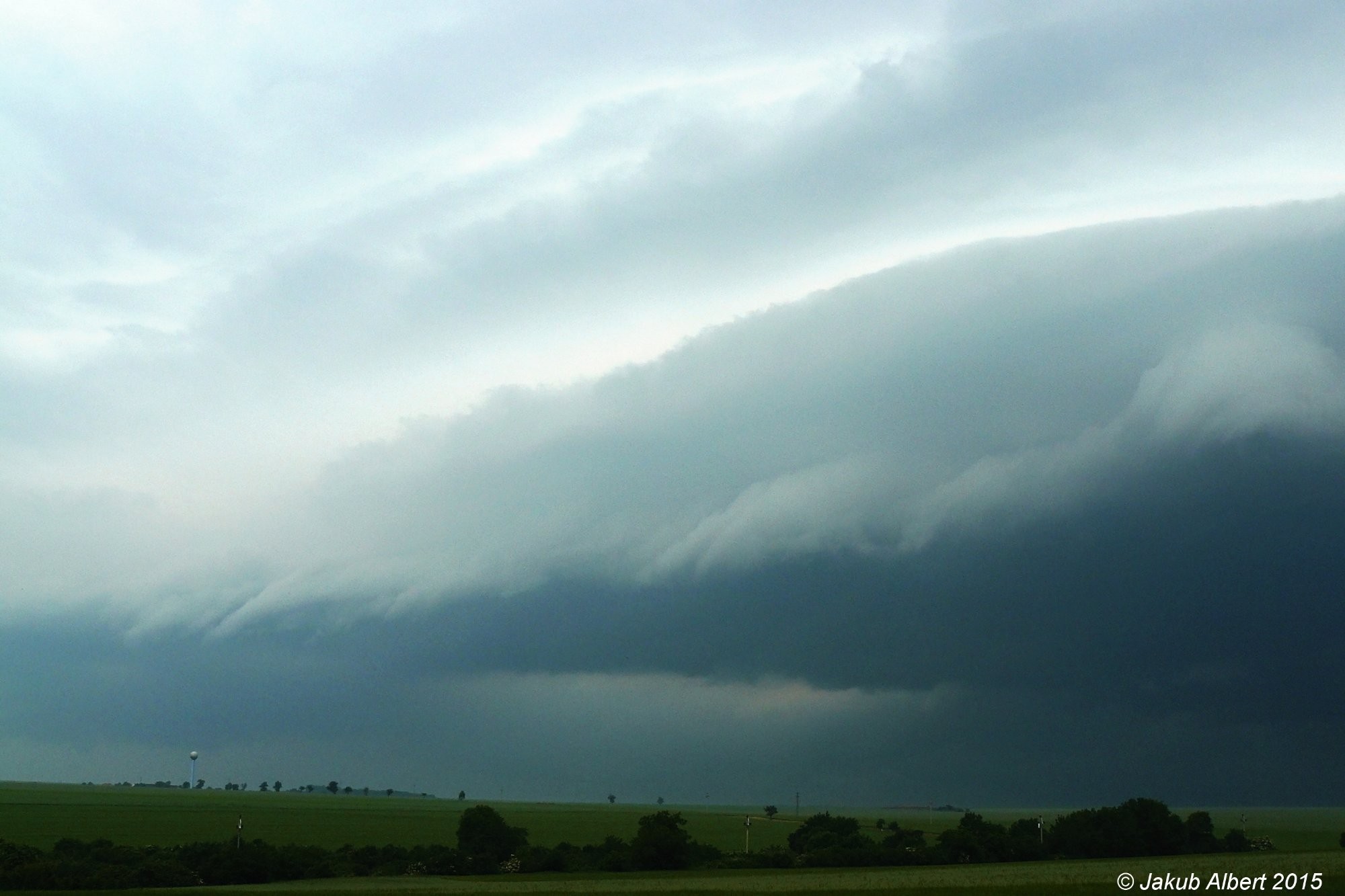 Příchod bouřky na Litoměřicko
