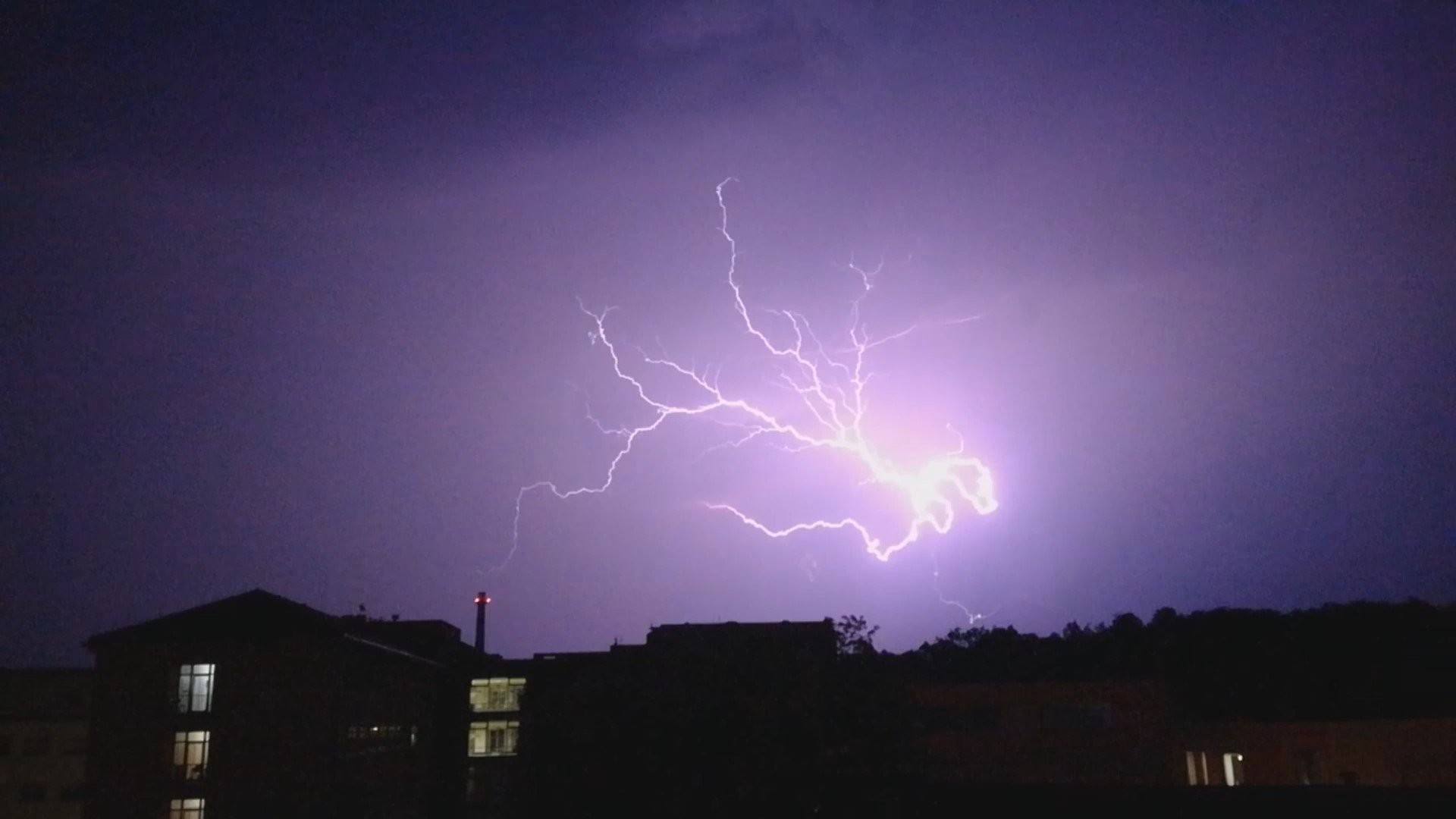 Bouřka na  Příbramsku