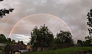 Dvojitá duha nad Trutnovem.