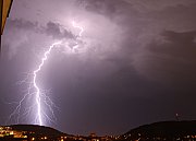 CG blesky nad Mostem 