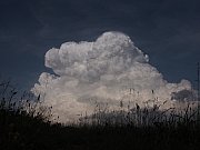 Silná supercela nad Prahou