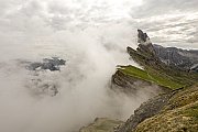 Seceda v mlze
