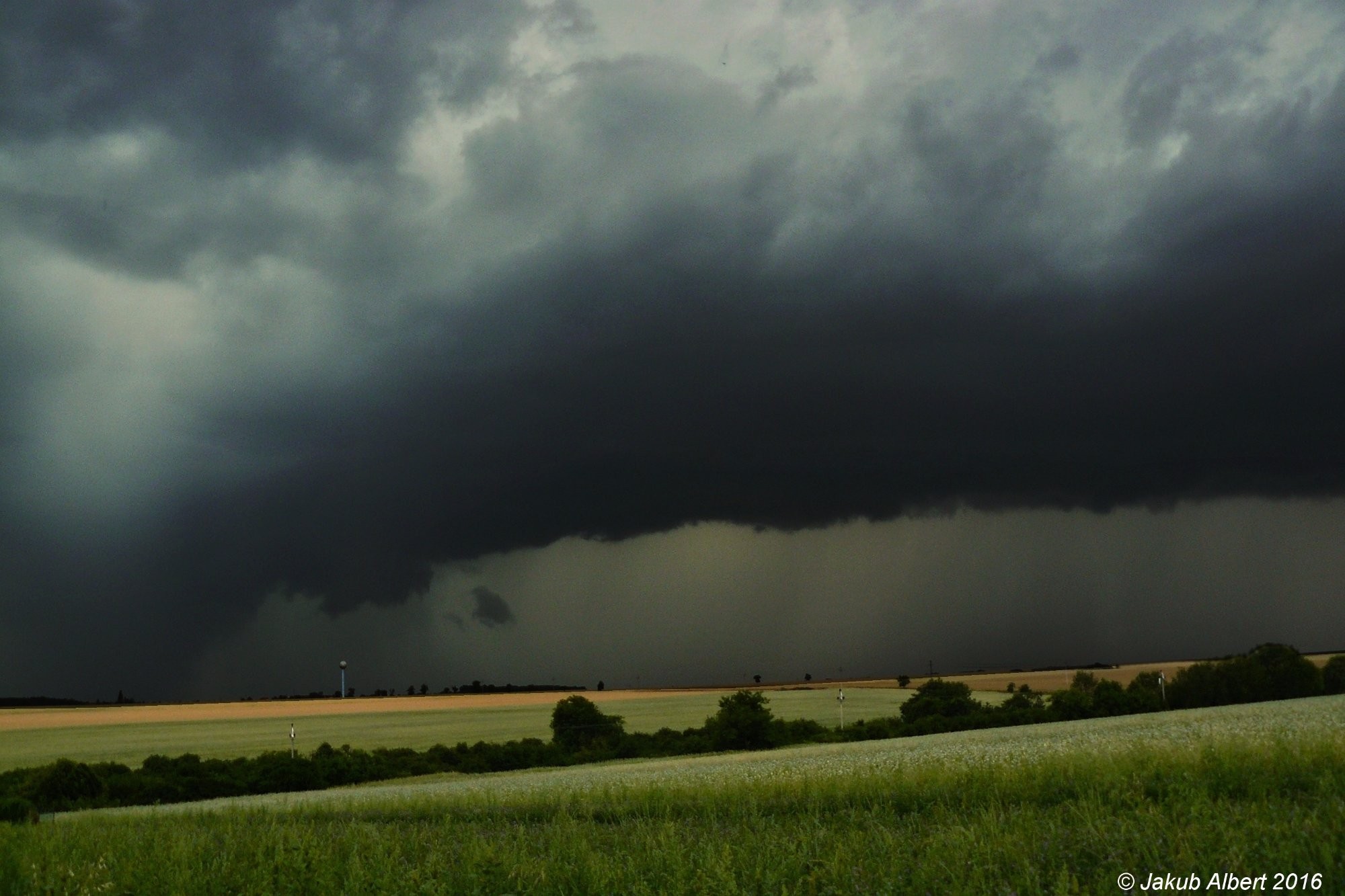 Příchod bouřky na Litoměřicko