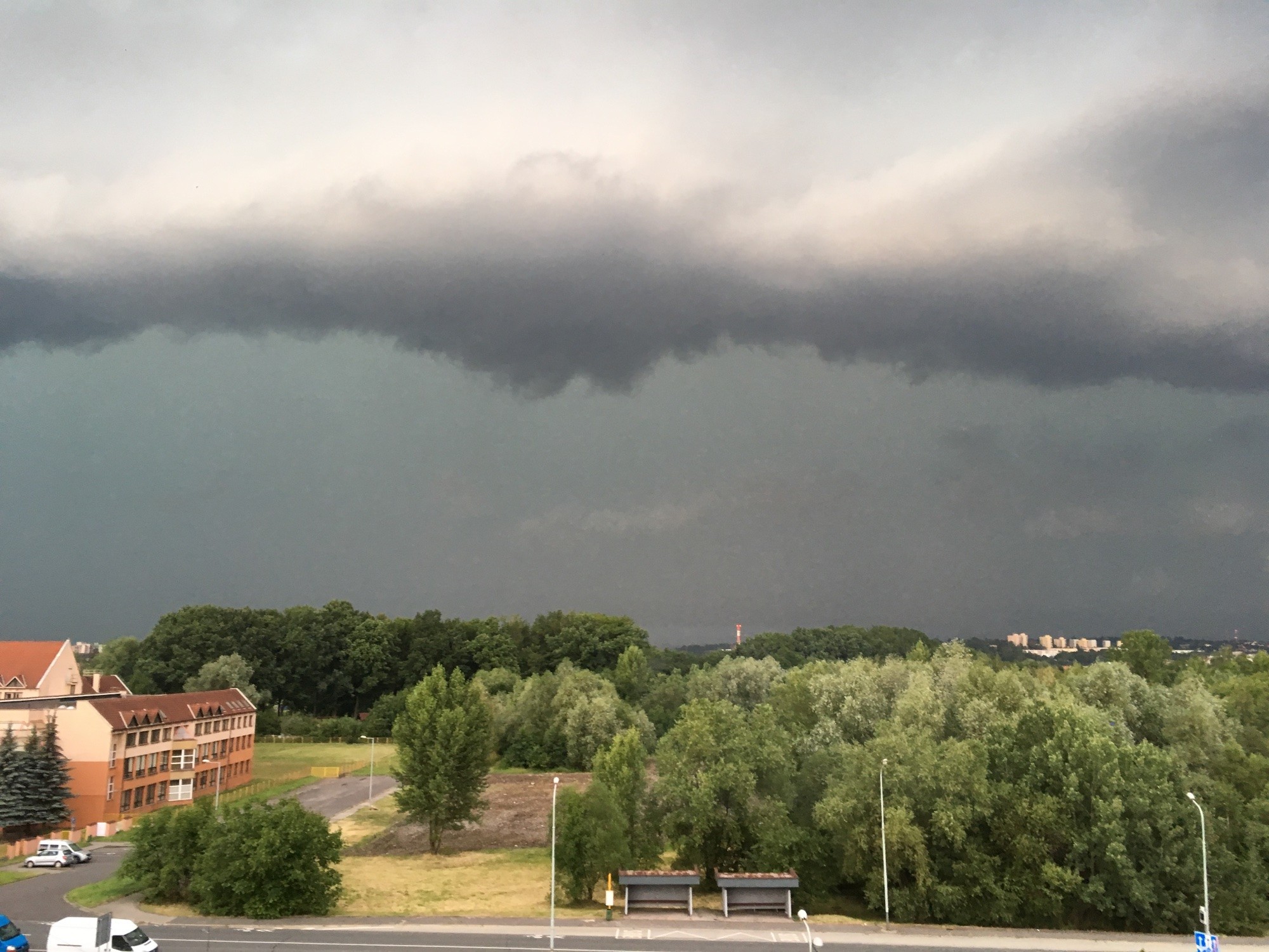 Bouře se žene na Těšín