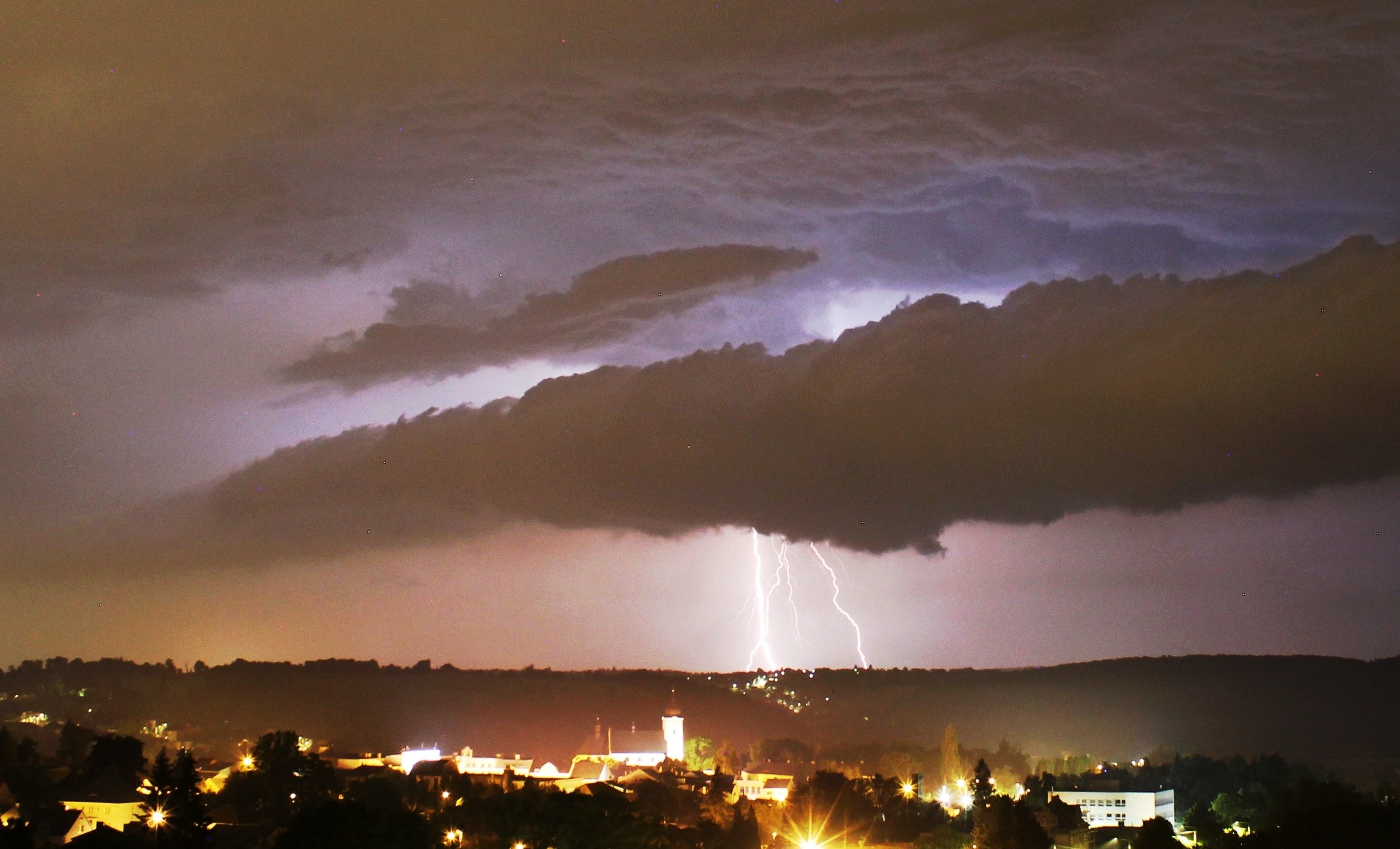 Příchod bouře na SV Moravu
