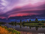Shelf cloud nad Prahou