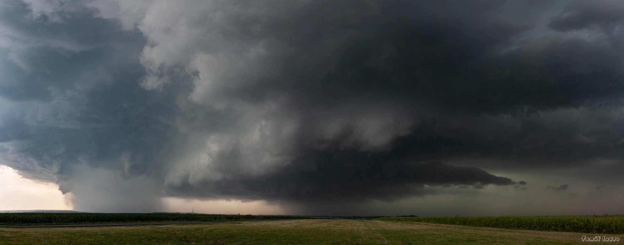 Panorama HP supercely nad Chrudimí