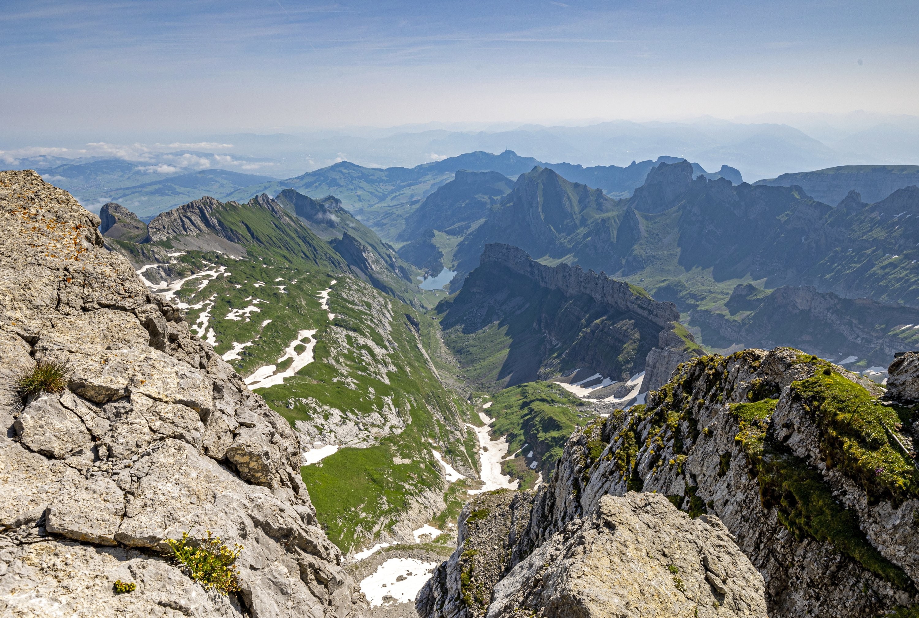 Seealpsee z vrcholu Säntis