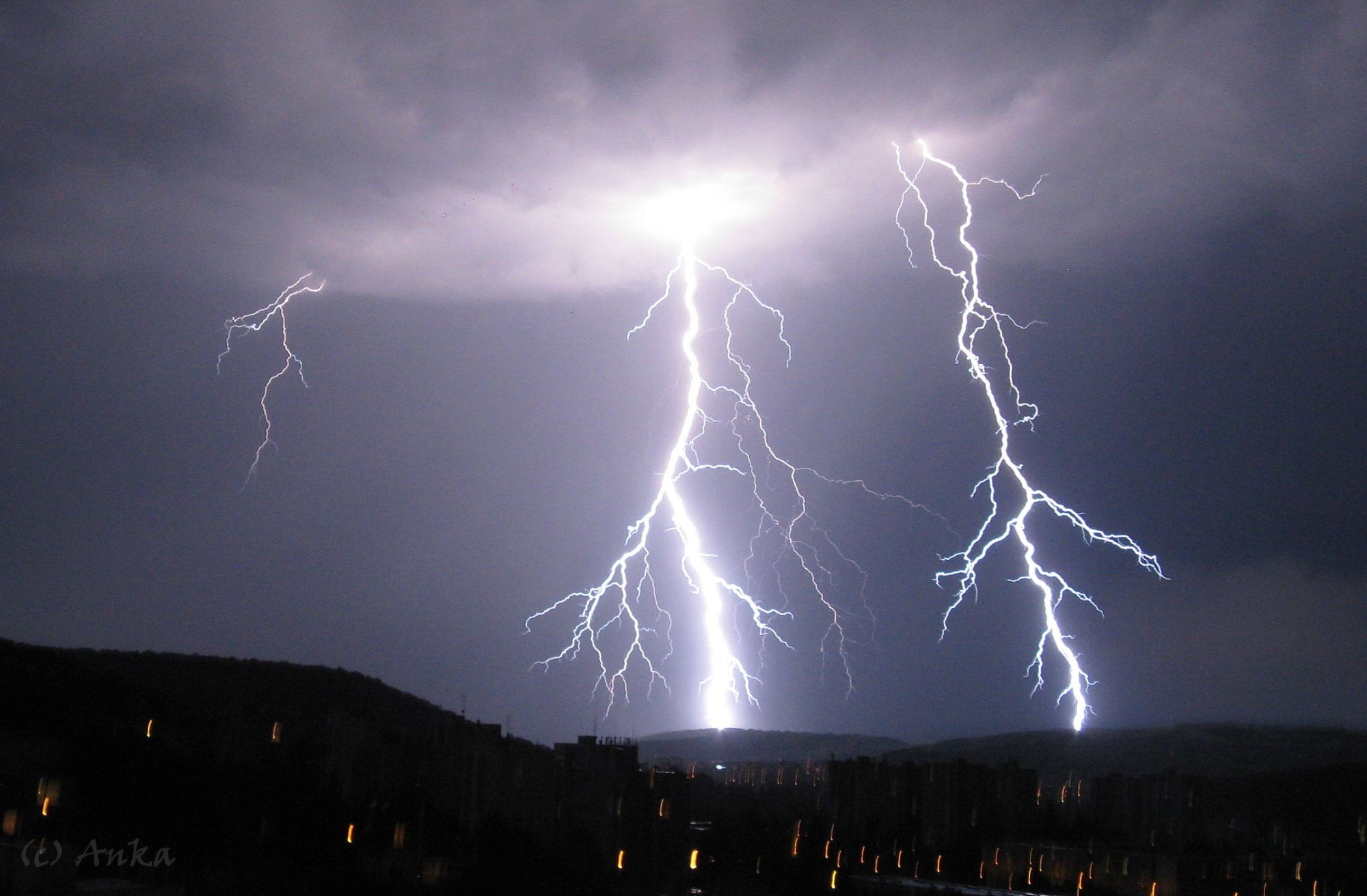 Blesky nad Bratislavou