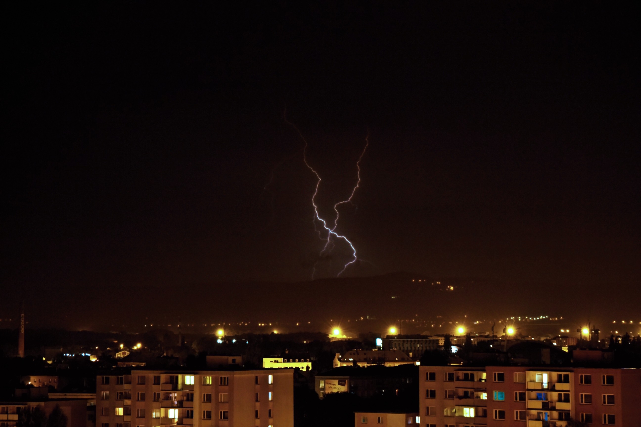 Bouřka v Olomouci