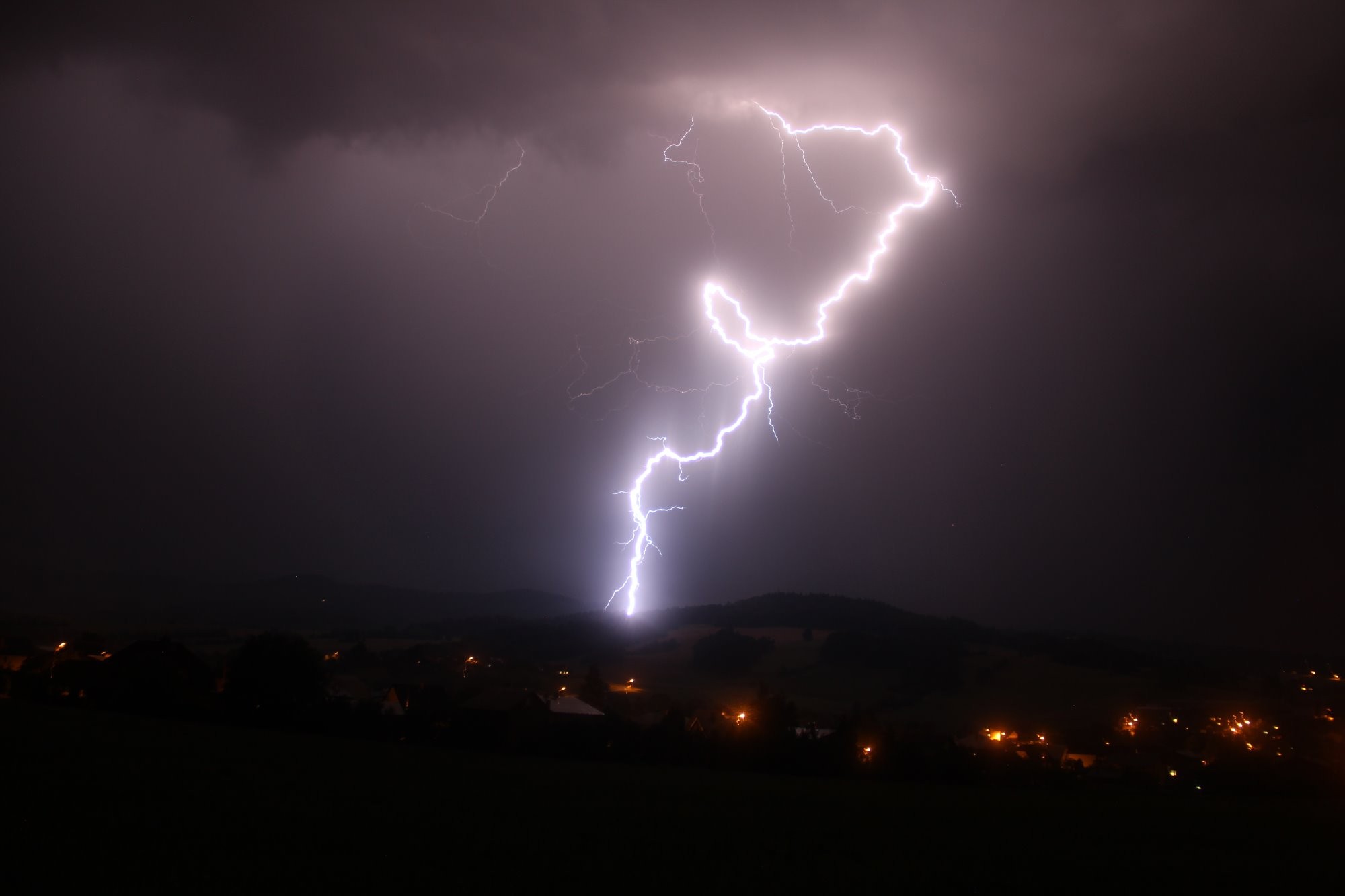 Červencová bouřka v Beskydech