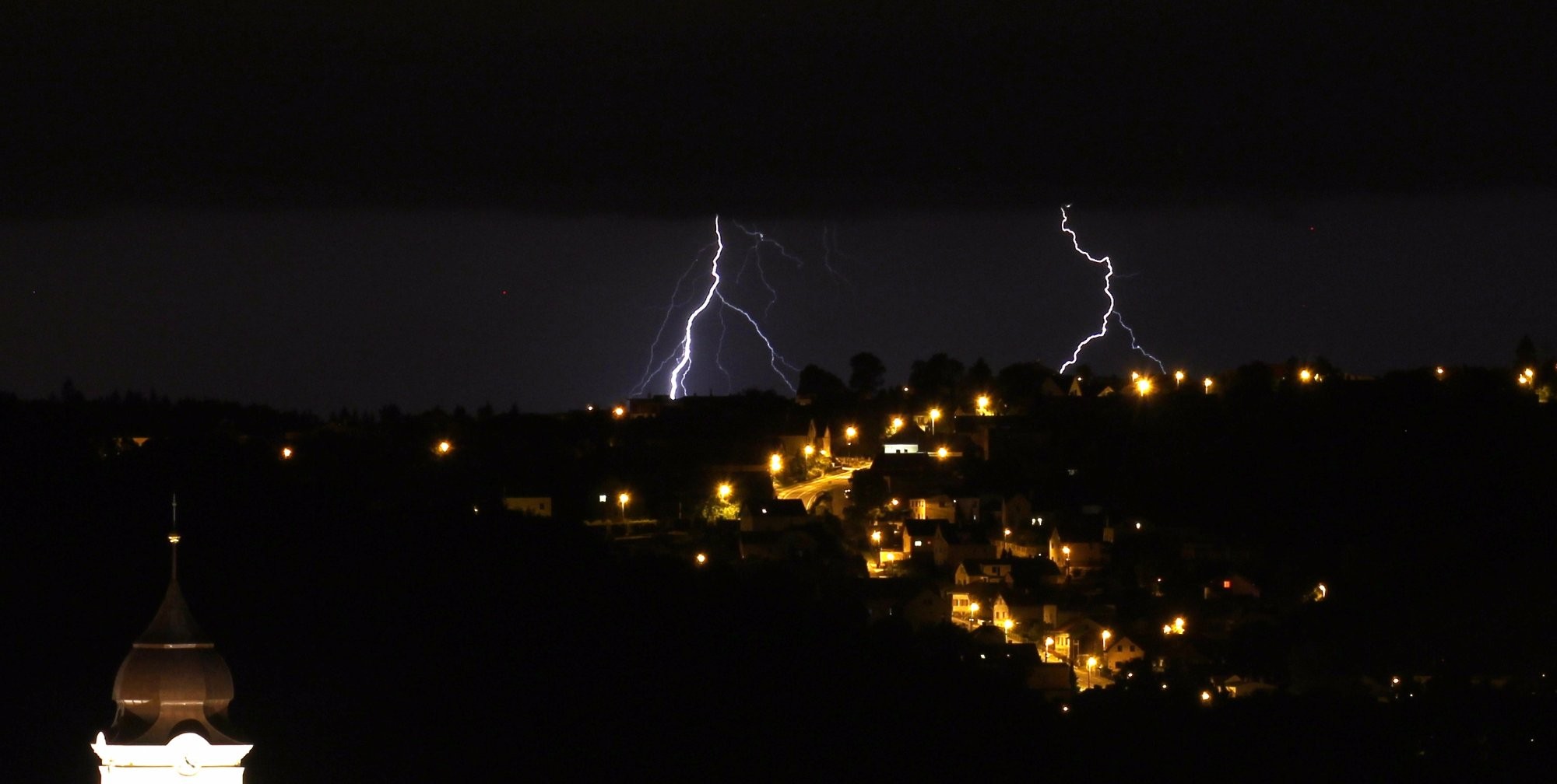 Blesk nad Ostravskem