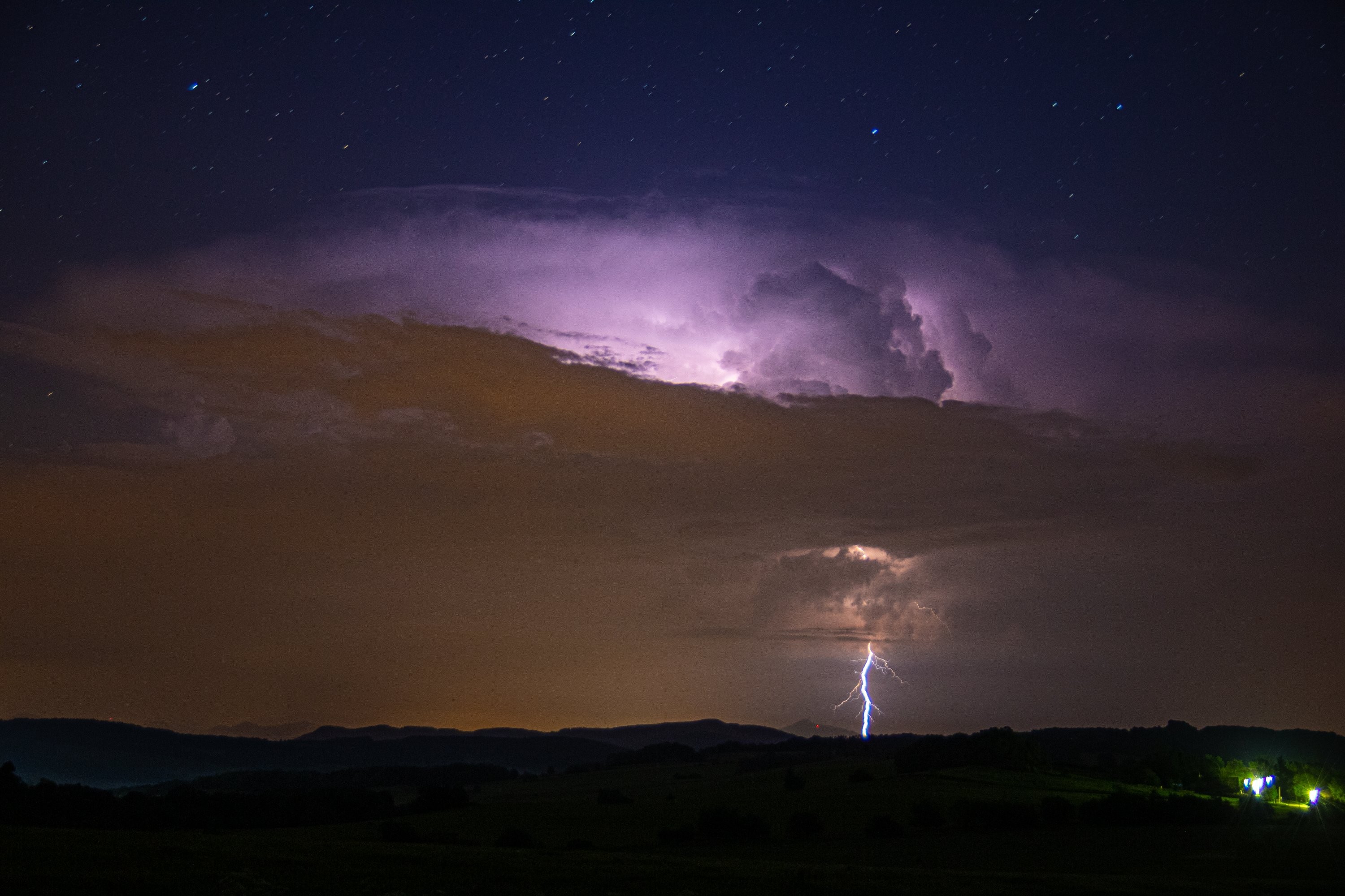CG+ blesk u Ralska na Českolipsku