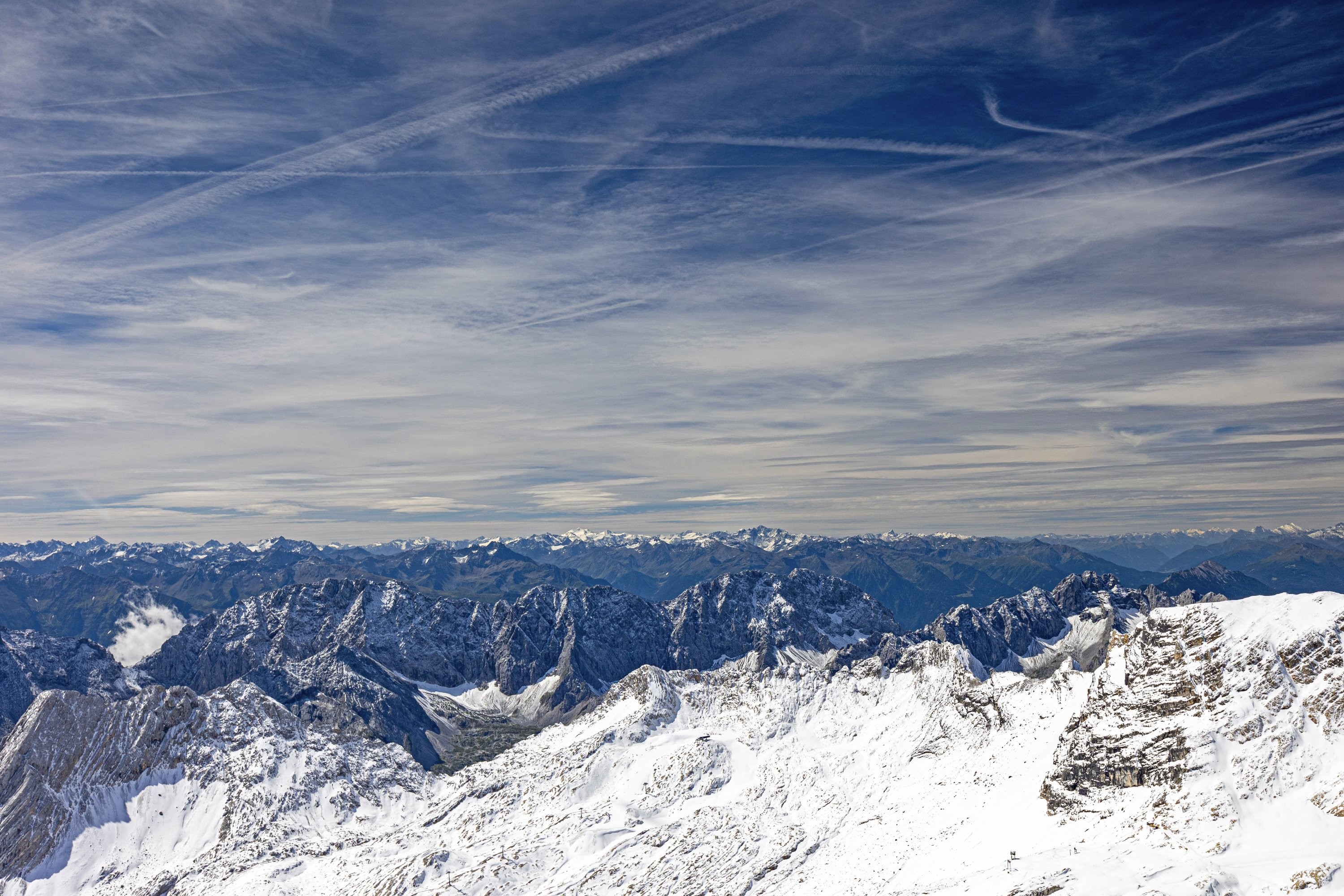 Zugspitze - výhled na jih