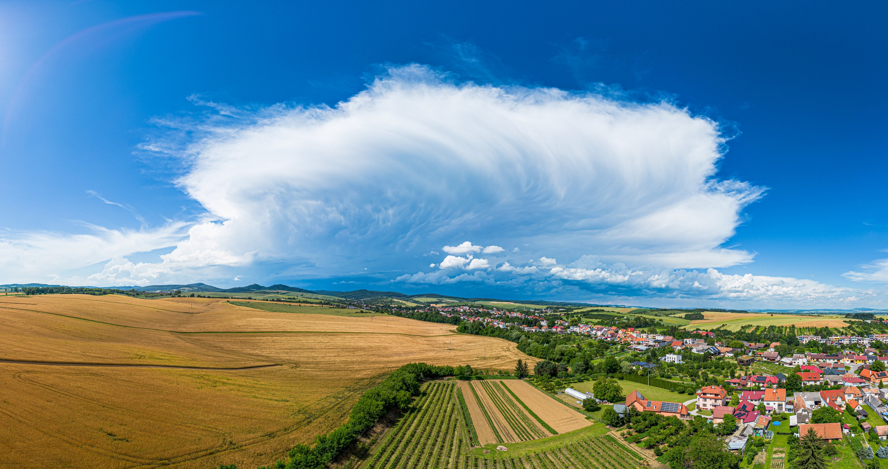 Příchod letních bouří na Slovácko