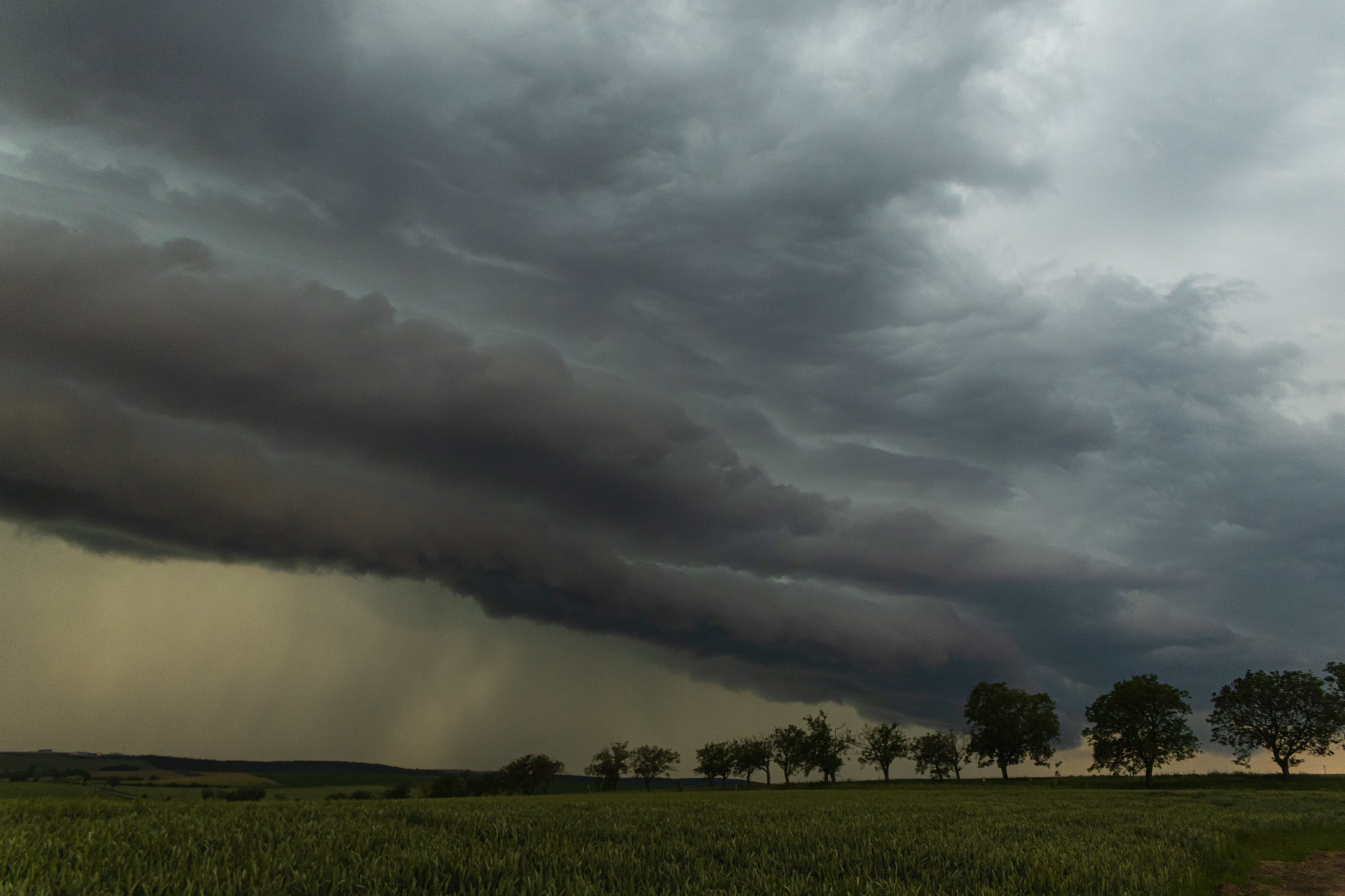 Návějový oblak (shelf cloud)